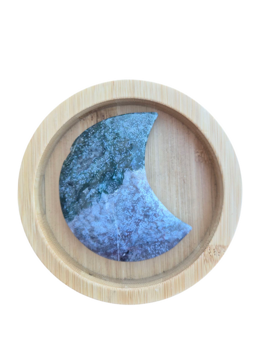 Moss Agate Moon 129