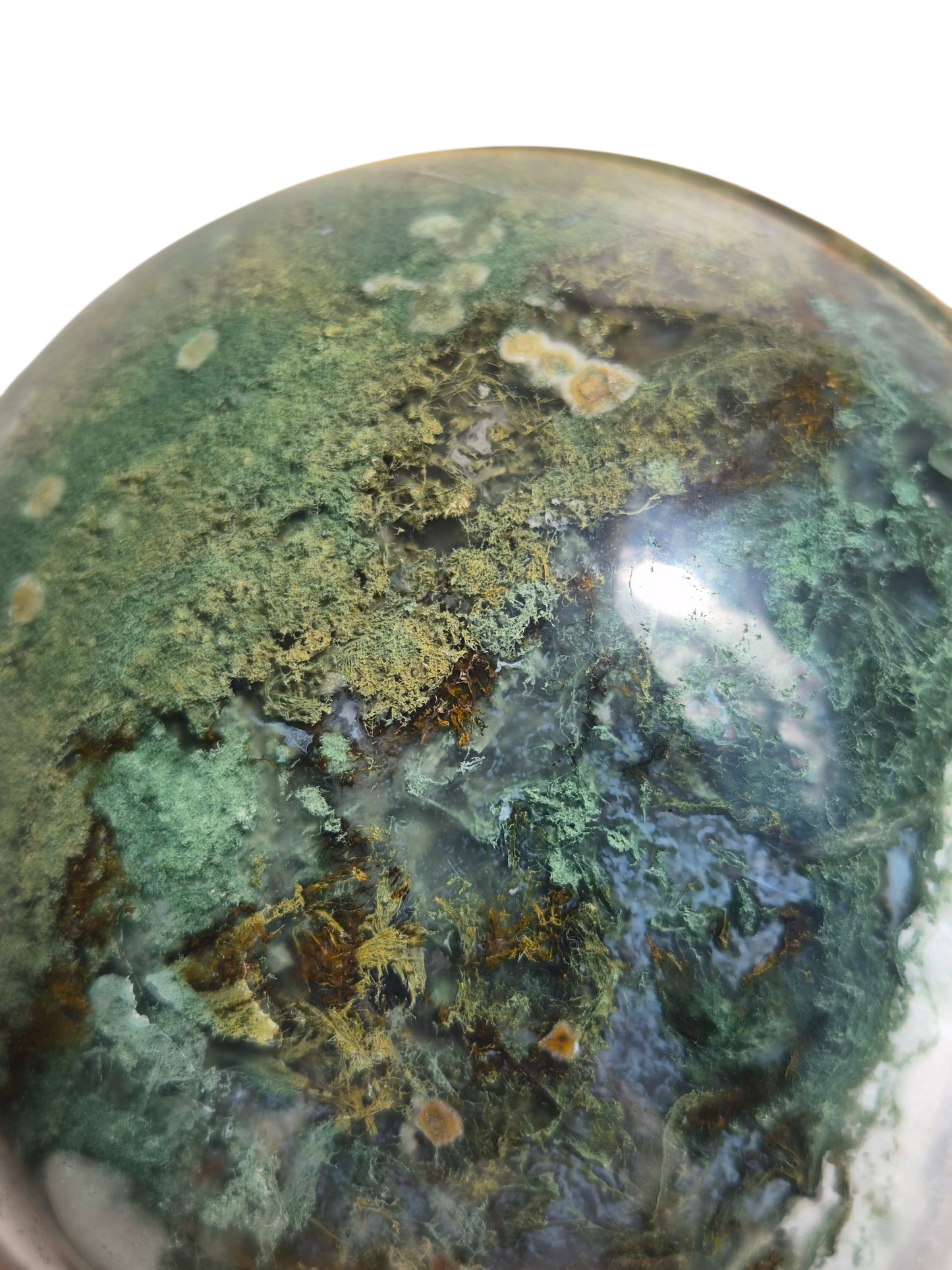 Moss Agate Sphere 1990