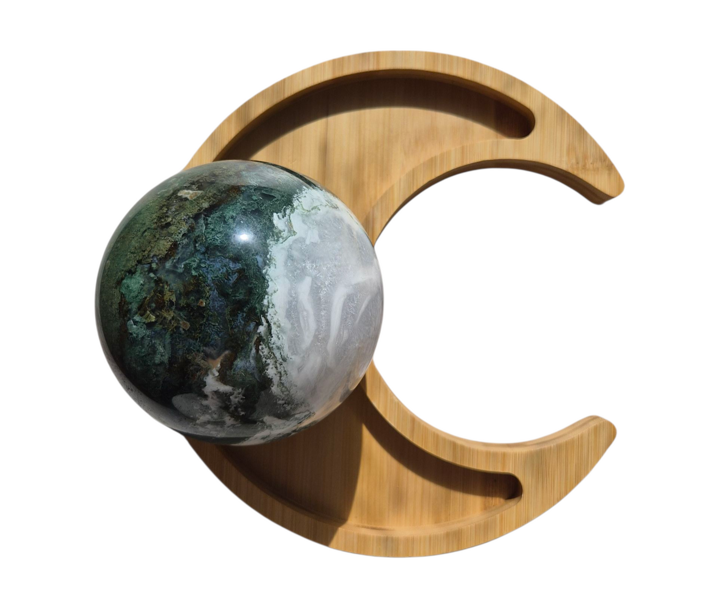 Moss Agate Sphere 1990