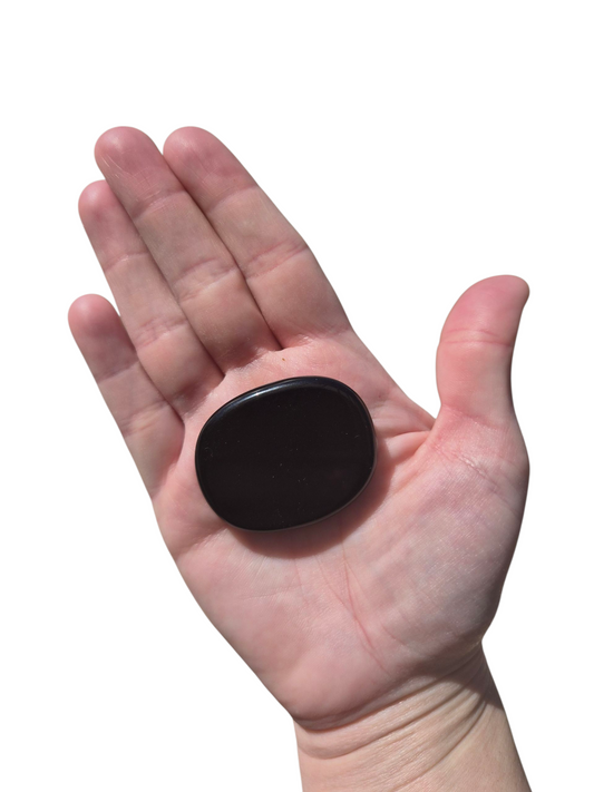 Black Obsidian Flatstone