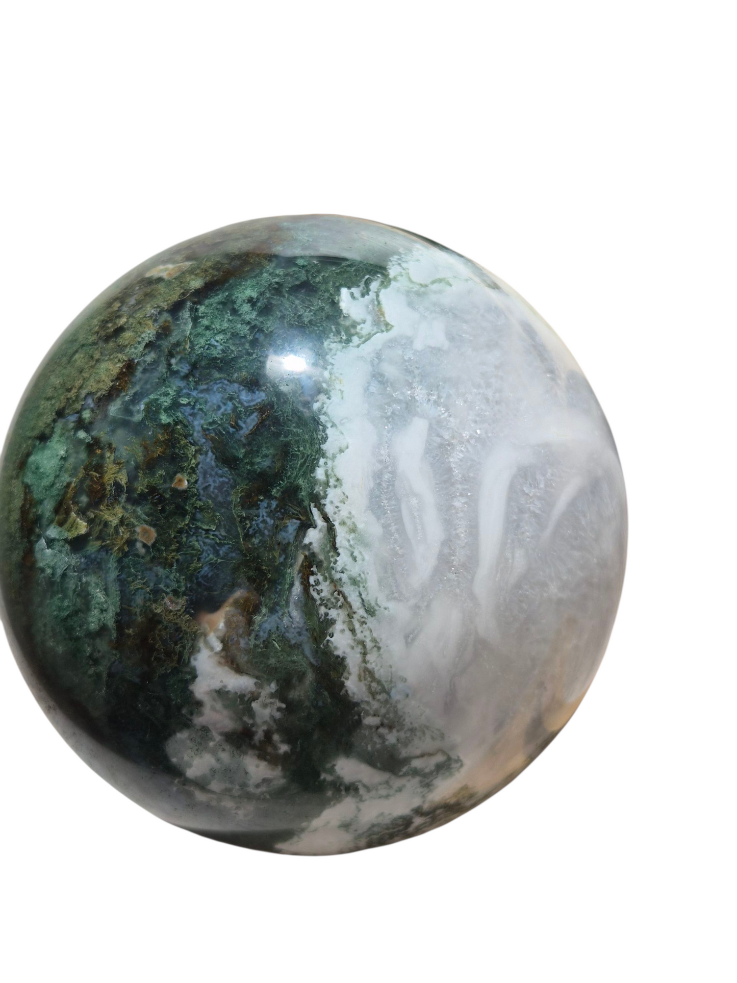 Moss Agate Sphere 1990