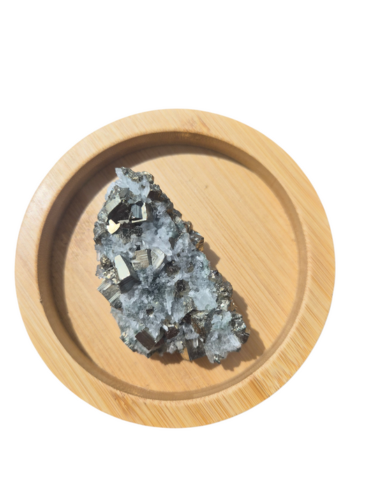 Pyrite with Quartz #B 164