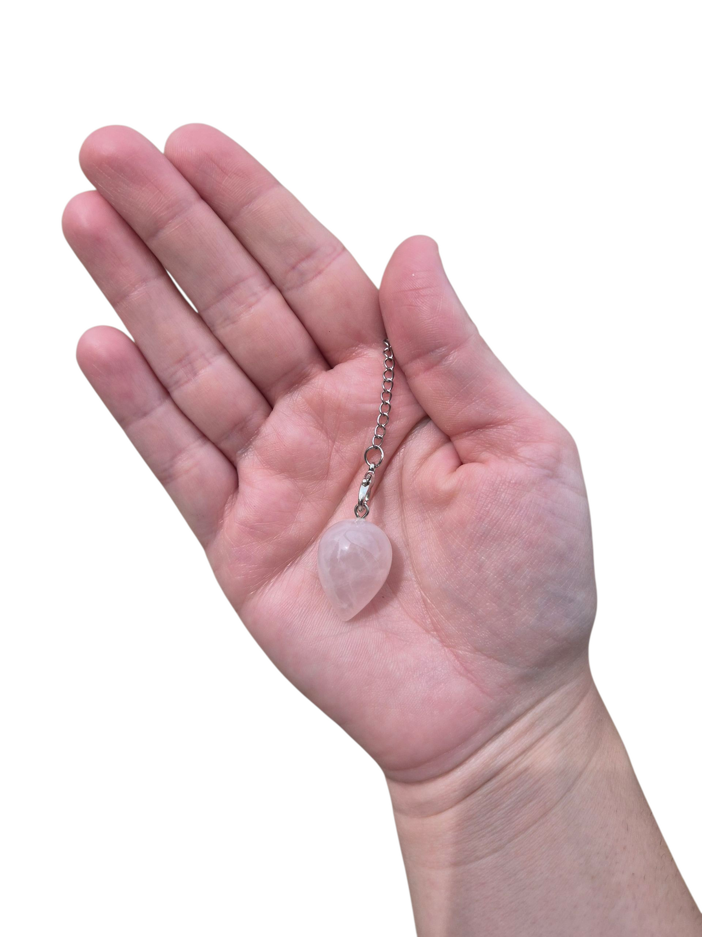 Rose Quartz Mini Pendulum (Tear drop)