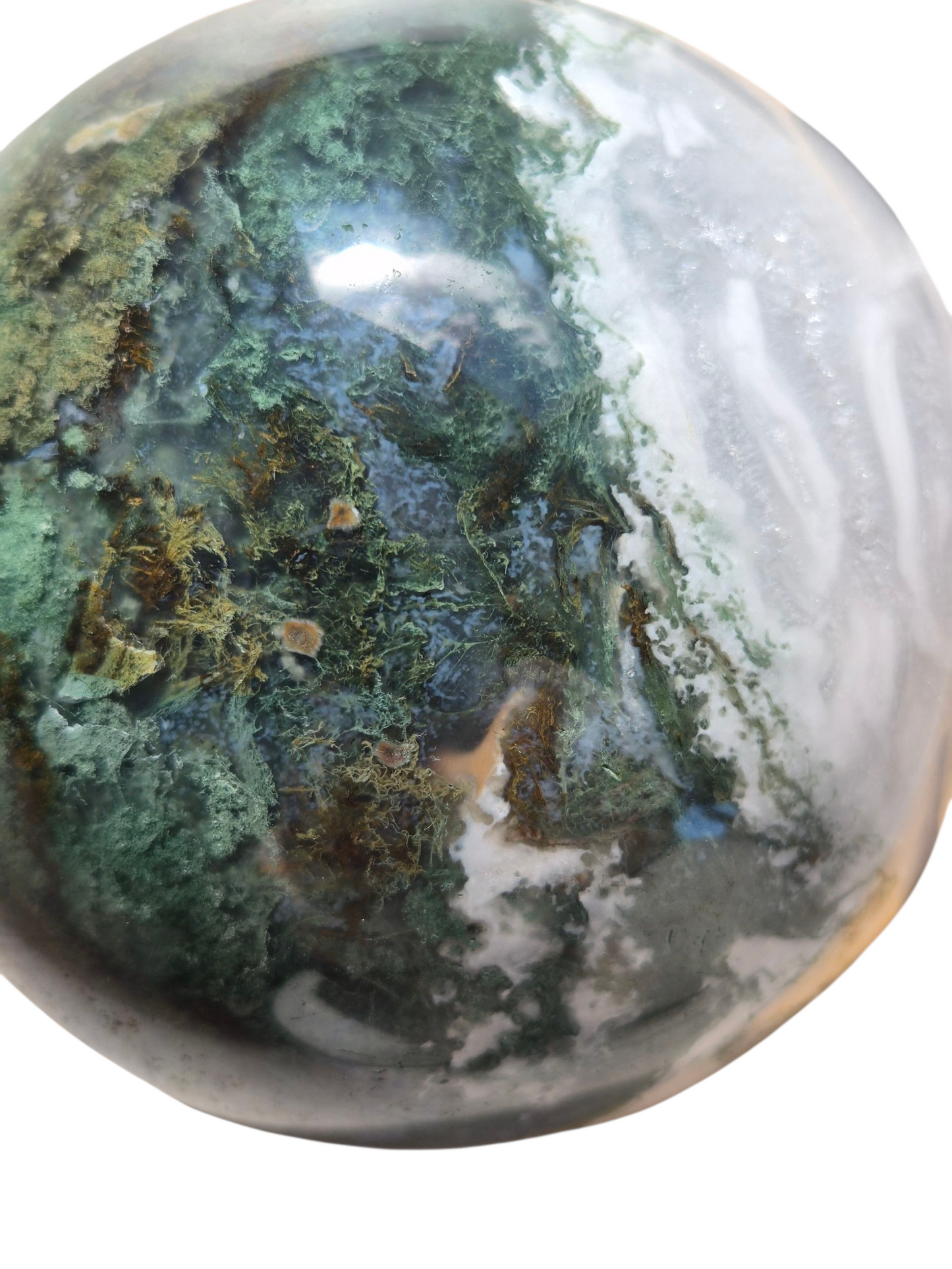 Moss Agate Sphere 1990